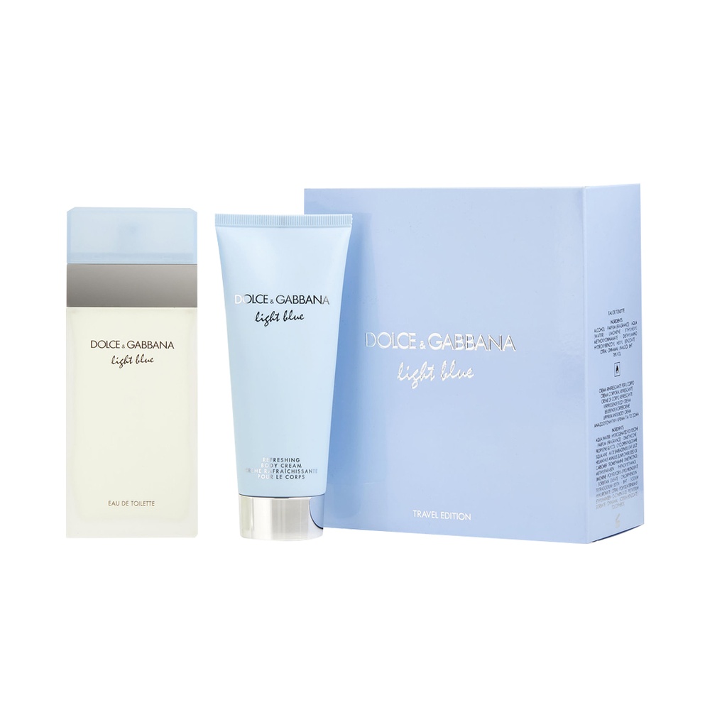 D&G Light Blue Edt 100ml 2pcs Travel Set